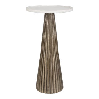 Fluted Cone Side Table For Sale