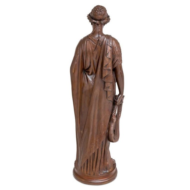 Mediterranean Jean-Baptiste Clesinger "Sappho" Patinated Bronze For Sale - Image 3 of 5