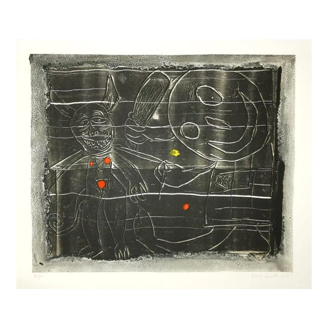 Demons - Original Lithograph by Renzo Bussotti - 1963 1963 For Sale