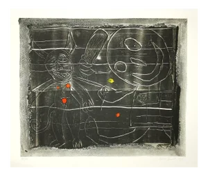 Demons - Original Lithograph by Renzo Bussotti - 1963 1963