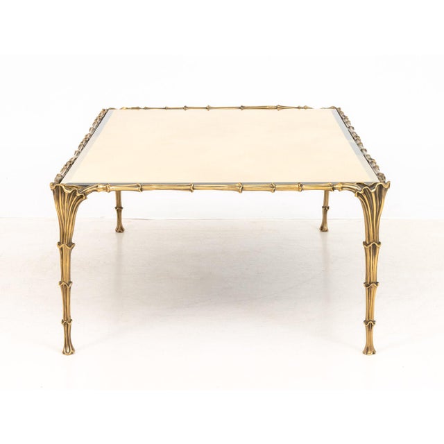 Brass Maison Jansen Style Brass Coffee Table For Sale - Image 8 of 8
