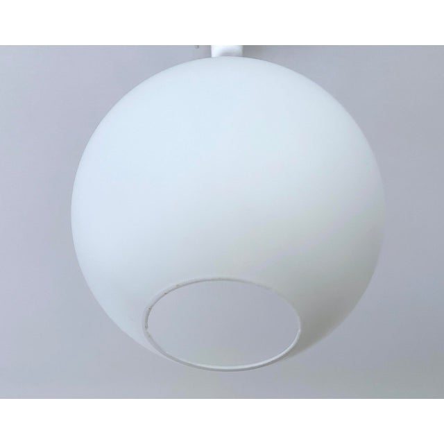 Metal Large Vintage Glass Pendant Light from Doria, 1950s For Sale - Image 7 of 12