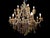 Large Murano Crystal Chandelier, 1960s For Sale - Image 3 of 18