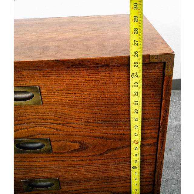 Brown Mid Century Modern Storage Chest Record Lp Storage Cabinet Table Lane Vinyl MCM For Sale - Image 8 of 11