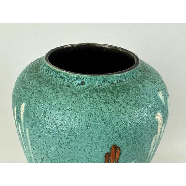 Mid-Century Modern Fat Lava Ceramic Floor Vase from Scheurich Keramik, 1960s For Sale - Image 3 of 10
