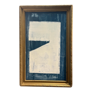 Original Modern Abstract in Antique Frame