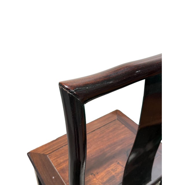 Pair of Vintage Ming Style Chinese Dining Chairs For Sale - Image 12 of 14