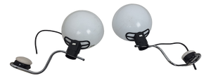 Chrome Wall Lamps with Iguzzini Joints for Harveiluce, 1960s, Set of 2