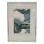 Vintage Amelia Island's Marion Landing Abstract Seascape Print, Framed For Sale