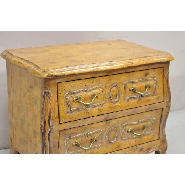 Brown Vintage Italian Salesman Sample Louis XV Commode Jewelry Box Miniature Chest For Sale - Image 8 of 11