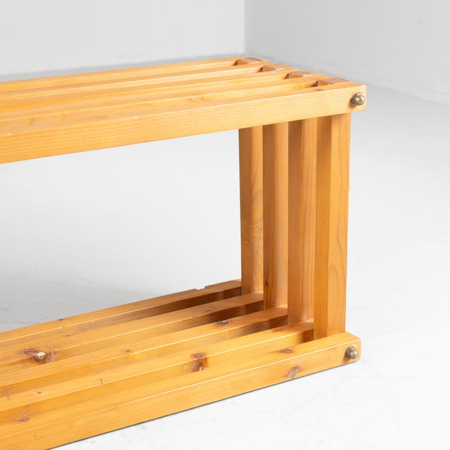 Vintage Wooden Bookcase, 1970 For Sale - Image 10 of 13