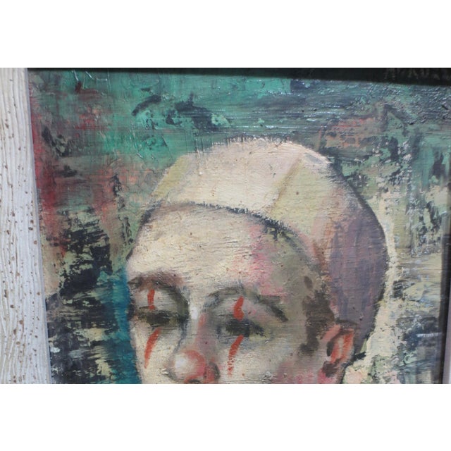 Mid-Century Modern Harold Stephenson Aka Abruzzi MCM Harilquin Painting For Sale - Image 3 of 7