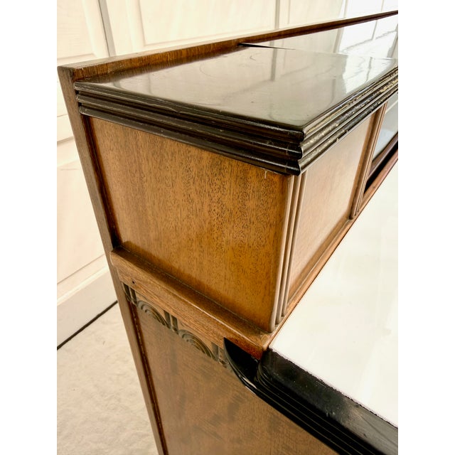 Vintage Art Deco American Cabinet Co. Steel Office Cabinet With Porcelain Enamel Top For Sale - Image 17 of 18