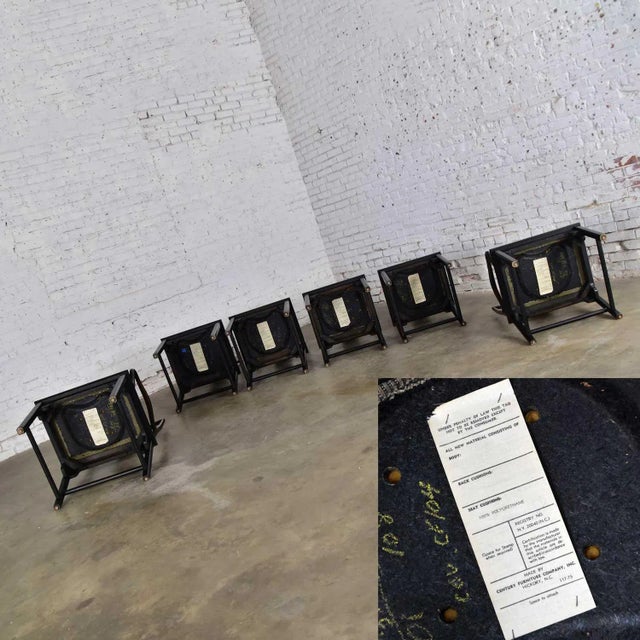 Wood Late 20th Century Chin Hua Dining Chairs 4 Side & 2 Armchairs by Raymond K. Sobota for Century Furniture - Set of 6 For Sale - Image 7 of 12