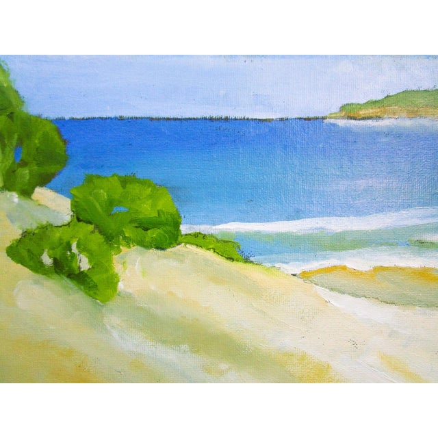 Pacific Dunes, Lynne French California coast seascape landscape oil painting. The signed original painting measures 11x14...