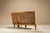 Beige Curved Oak Sofa by Guillerme et Chambron, France, 1960s For Sale - Image 8 of 18