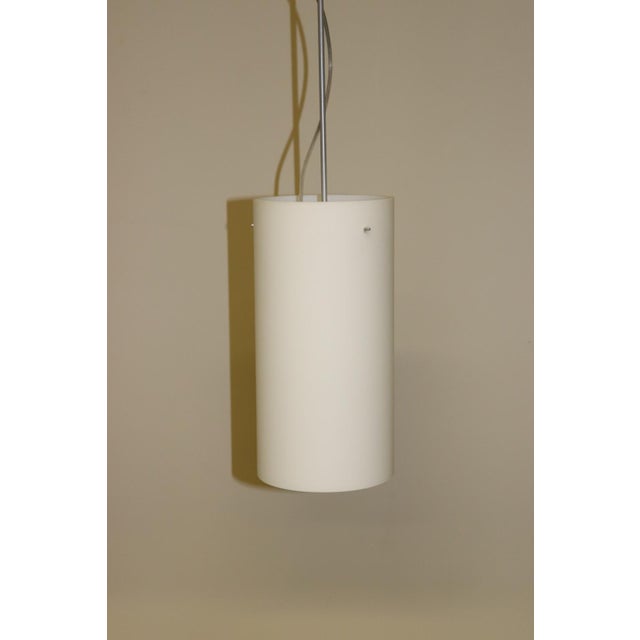 Late 20th Century Aureliano Toso Mid-Century Modern Pendant Lamp White Murano Glass For Sale - Image 5 of 13