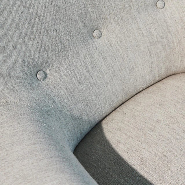 Danish Beech and Wool Chair, 1950s, in Very Good conditions. Designed 1950 to 1959