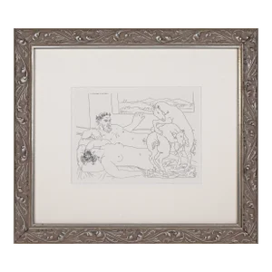 Vintage Pablo Picasso Vollard Suite Print 1956