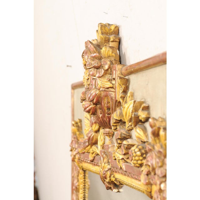 Ornate French 19th C. Mirror, 6 Ft Tall For Sale - Image 11 of 11