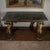Green Console Table with Gilded Carved Cherubs and Green Alpine Marble Top For Sale - Image 8 of 9