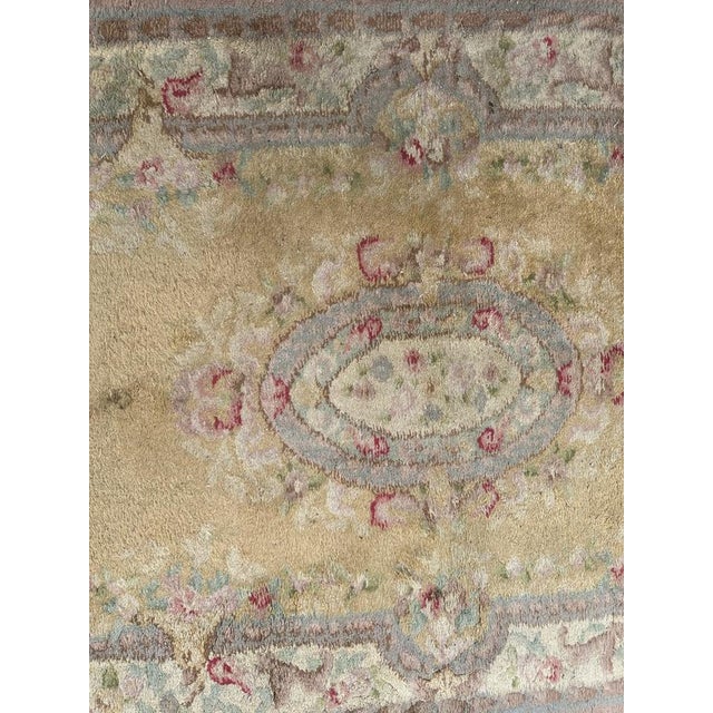 Mid-Century Indian Savonnerie Design Rug, 1950s For Sale - Image 16 of 18