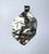 This is part of Chairish’s Costume Jewelry assortment. This hexagonal oversized pendent of hammed silver and copper with...