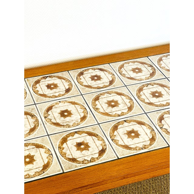 Scandinavian Coffee Table in Teak and Ceramic, 1960s For Sale - Image 11 of 16