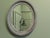 Victorian Oval Overpainted Wall Mirror For Sale - Image 6 of 8