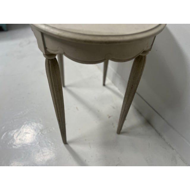 Art Deco Style Side Table in Patinated Beechwood, 1900s For Sale - Image 4 of 14