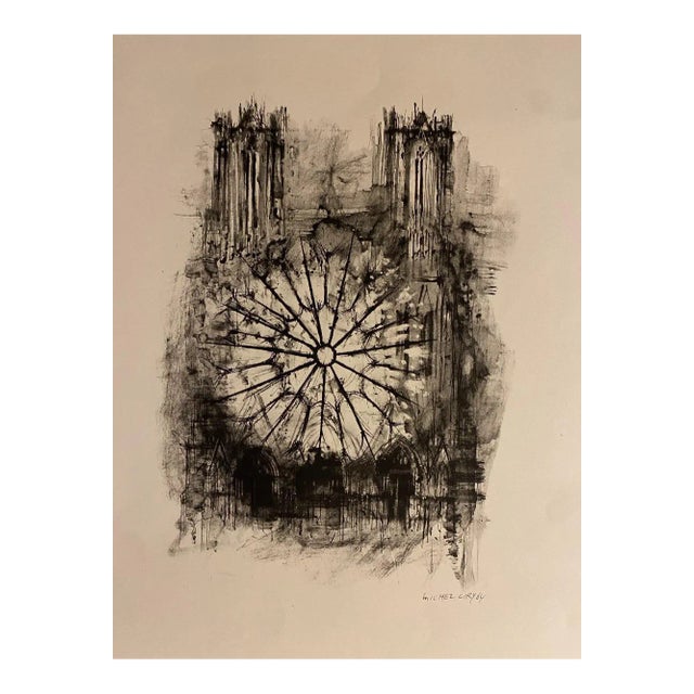Michel Ciry, Notre Dame De Paris, Lithograph, 1964 For Sale