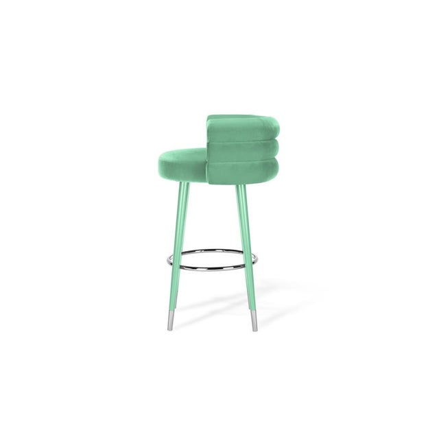 Set of Marshmallow Bar Stools by Royal Stranger For Sale - Image 18 of 18