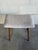 Vintage Danish Mid Century Modern Teak Vanity Stool Ottoman For Sale - Image 4 of 9