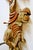 Brown 1920s Polychrome Hand Carved Wood and Iron Monkey Wall Sconces - a Pair For Sale - Image 8 of 17