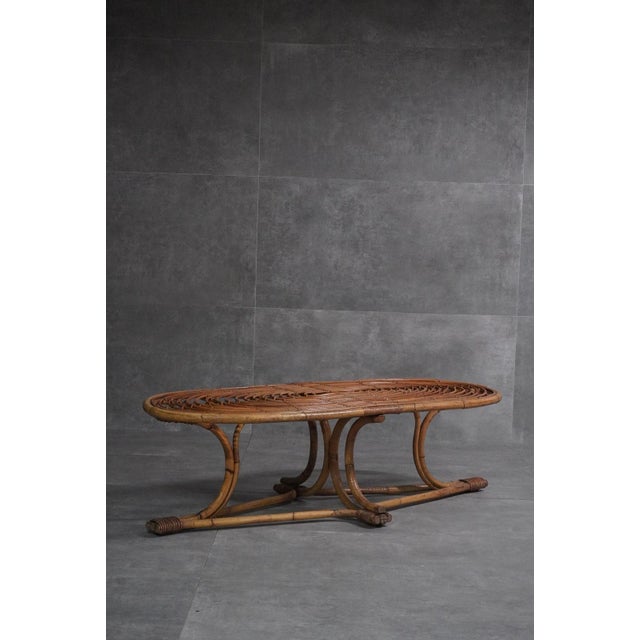 1960s Low Wicker Table, 1960s For Sale - Image 5 of 5