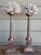 Wood Pair of Vintage Neoclassical Carved Water Giltwood Columns With Natural Specimen For Sale - Image 7 of 10