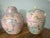 1980s Palm Beach Peach Pair of Floral Ginger Jars For Sale In Houston - Image 6 of 11