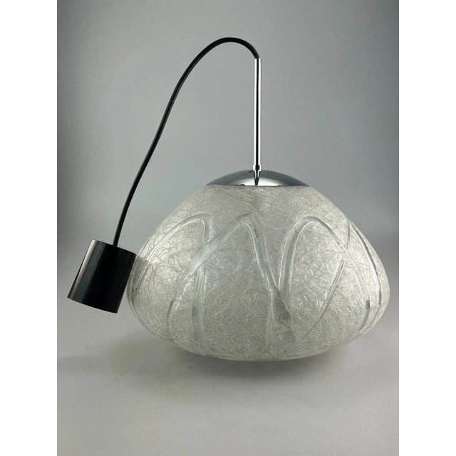 Space Age Glass Ball Pendant Light from Doria Leuchten, 1970s For Sale - Image 4 of 13