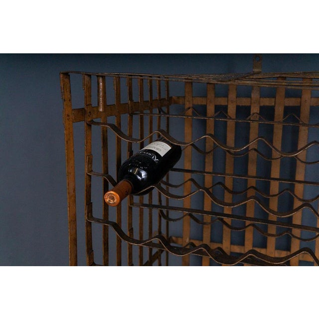 Vintage Steel Wine Rack For Sale - Image 9 of 18