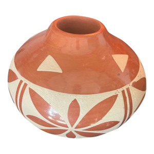 Doug and Charlotte Vigil San Ildefonso Pueblo Native American Redware Bowl