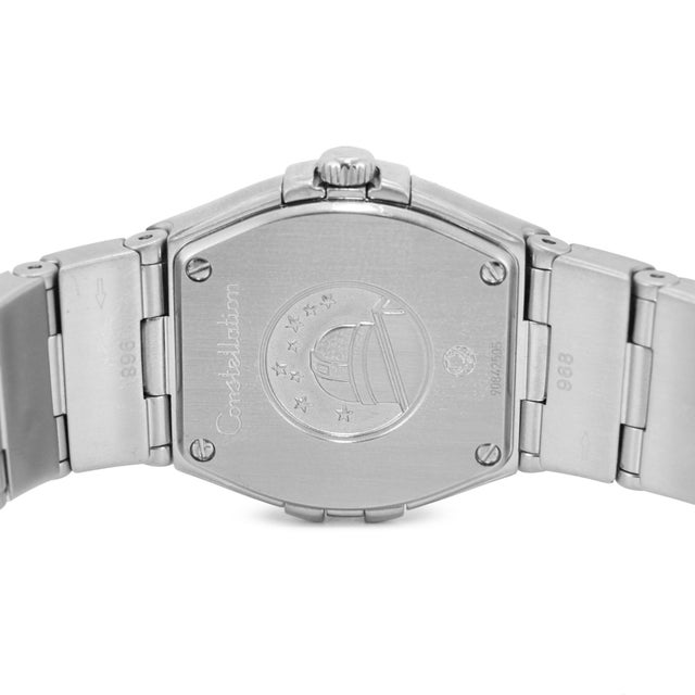 Early 21st Century Ladies Omega Constellation 24mm Diamond Dial Quartz Watch For Sale - Image 5 of 10