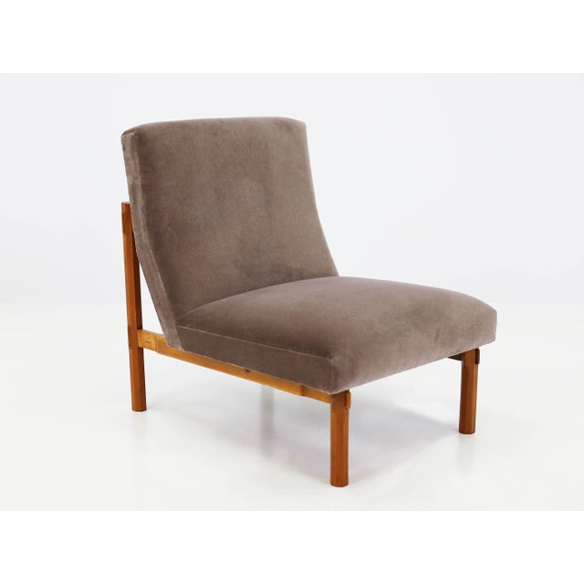 Tan Model 869 Architectural Lounge Chairs from Cassina, Italy, 1960s, Set of 3 For Sale - Image 8 of 13