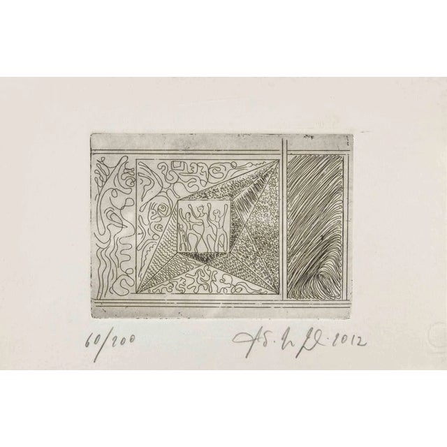 Fausto Maria Franchi, Abstract Composition, Etching, 2012 For Sale