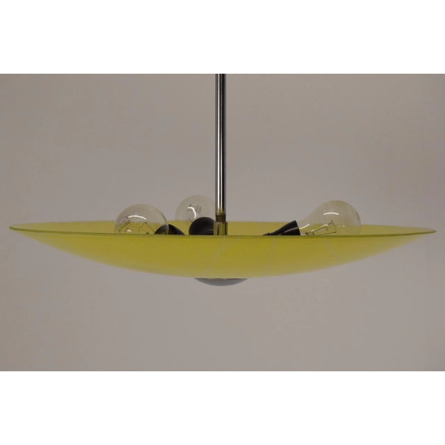 1960s Mid-Century Glass Pendant Lamp, 1960s For Sale - Image 5 of 12