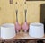 Pair of Vintage Pink Ceramic Table Lamps in Mid-Century Modern Atomic Style -After Gordon Martz For Sale - Image 11 of 18