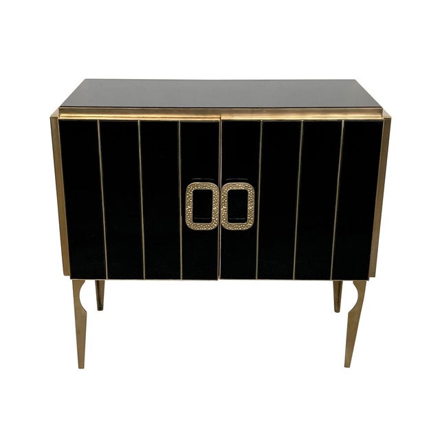 Vintage Black Two-Door Sideboard, 1980s For Sale - Image 6 of 6