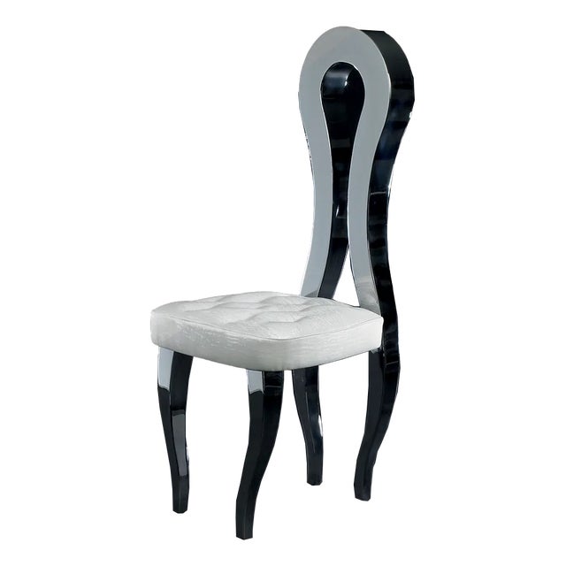 Italian Eco-Pelle Silhouette Dining Chair from VGnewtrend For Sale