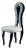 Italian Eco-Pelle Silhouette Dining Chair from VGnewtrend For Sale