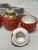 1980s Vintage Four Raspberry Ceramic Jars, 1980s, Set of 4 For Sale - Image 5 of 7