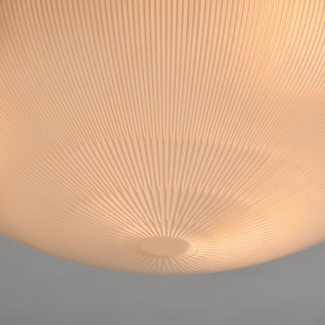 Large 1960s Sergio Mazza Glass and Metal Ceiling or Wall Lamp for Artemide For Sale - Image 10 of 15
